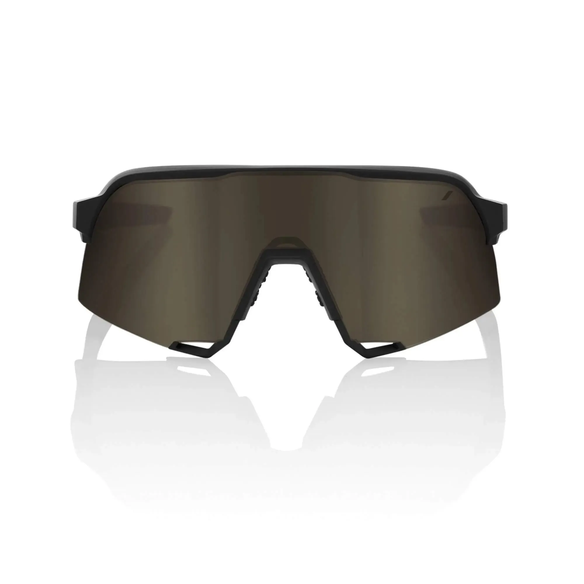 100% S3 Glasses Soft Tact Black / Soft Gold Mirror Lens