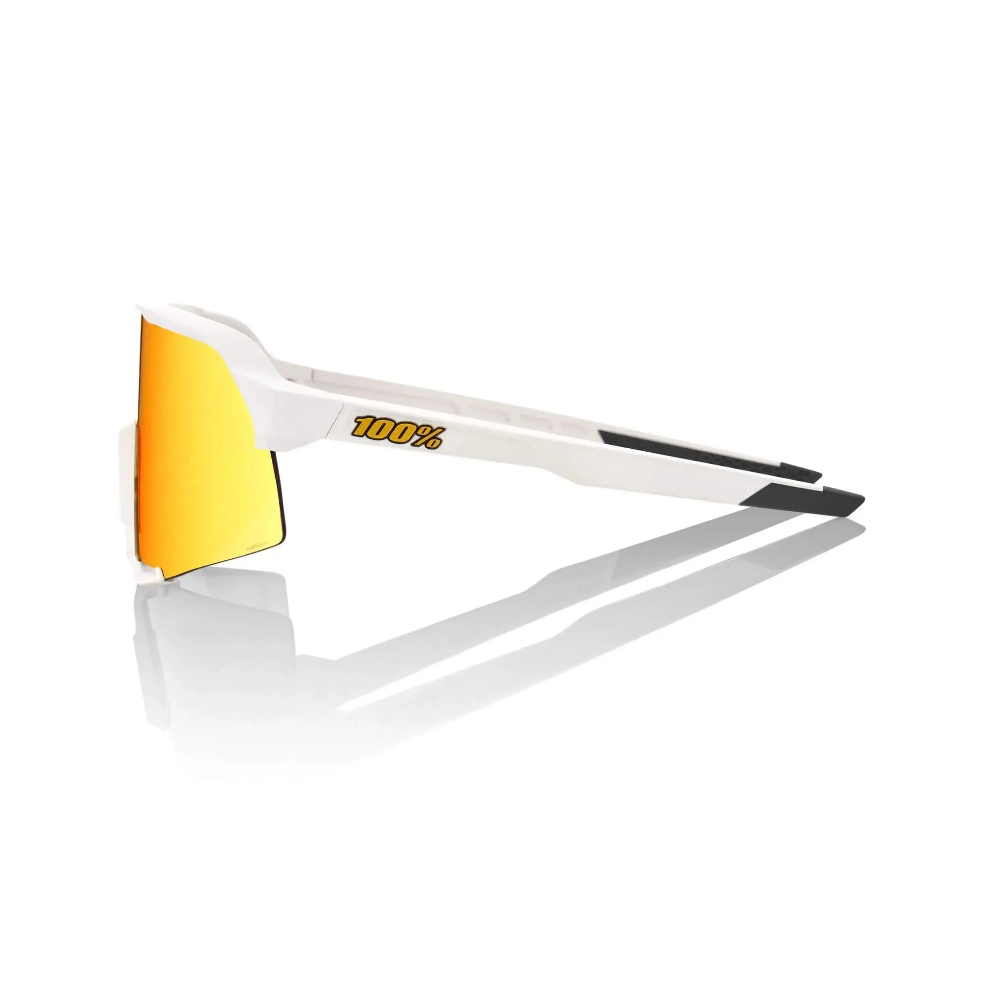 100% S3 Glasses Soft Tact White / HiPER Red Multilayer Mirror Lens