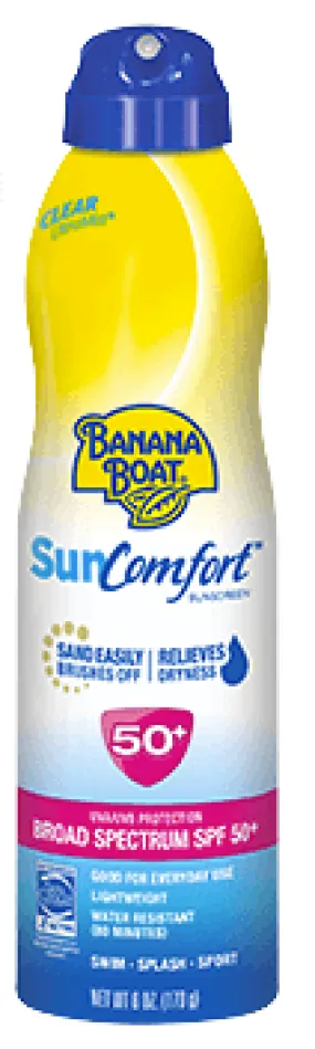 Banana Boat SunComfort SPF 50  Continuous Spray 6 oz