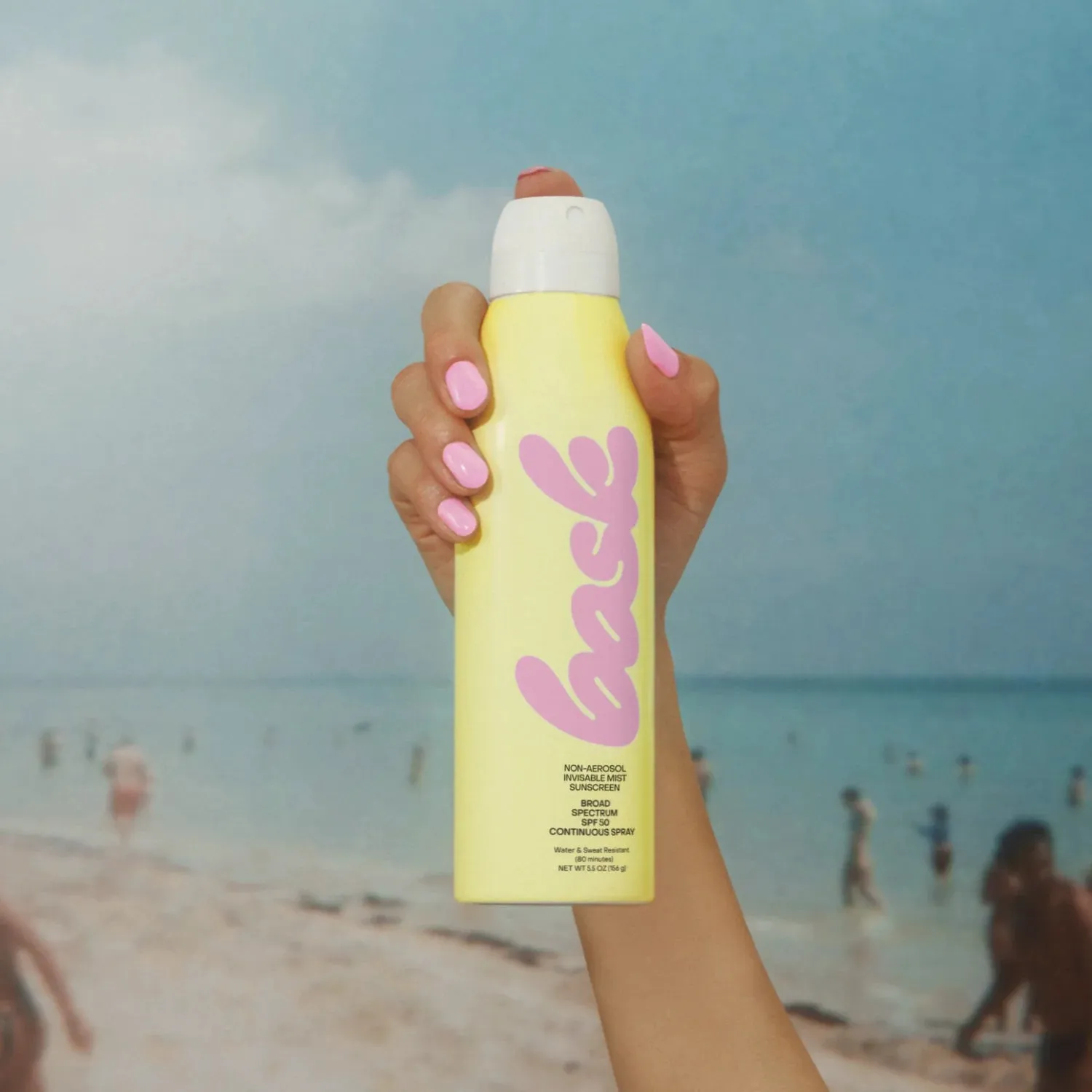 bask SPF 50 spray sunscreen