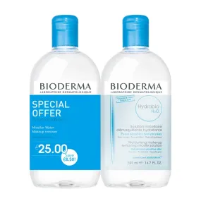 Bioderma Hydrabio H2O Micelle Solution - Special Offer Duo 2 x 500ml Discontinued