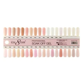 Cre8tion Gel Polish, French Collection, Sample Tips