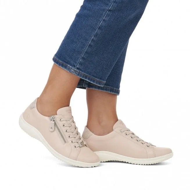 D1E03-31 Blush/Rose Gold Lace/Side Zip