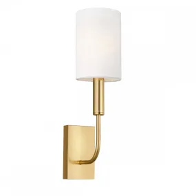 Feiss FE-BRIANNA1-BB Brianna 1 Light Wall Light Burnished Brass