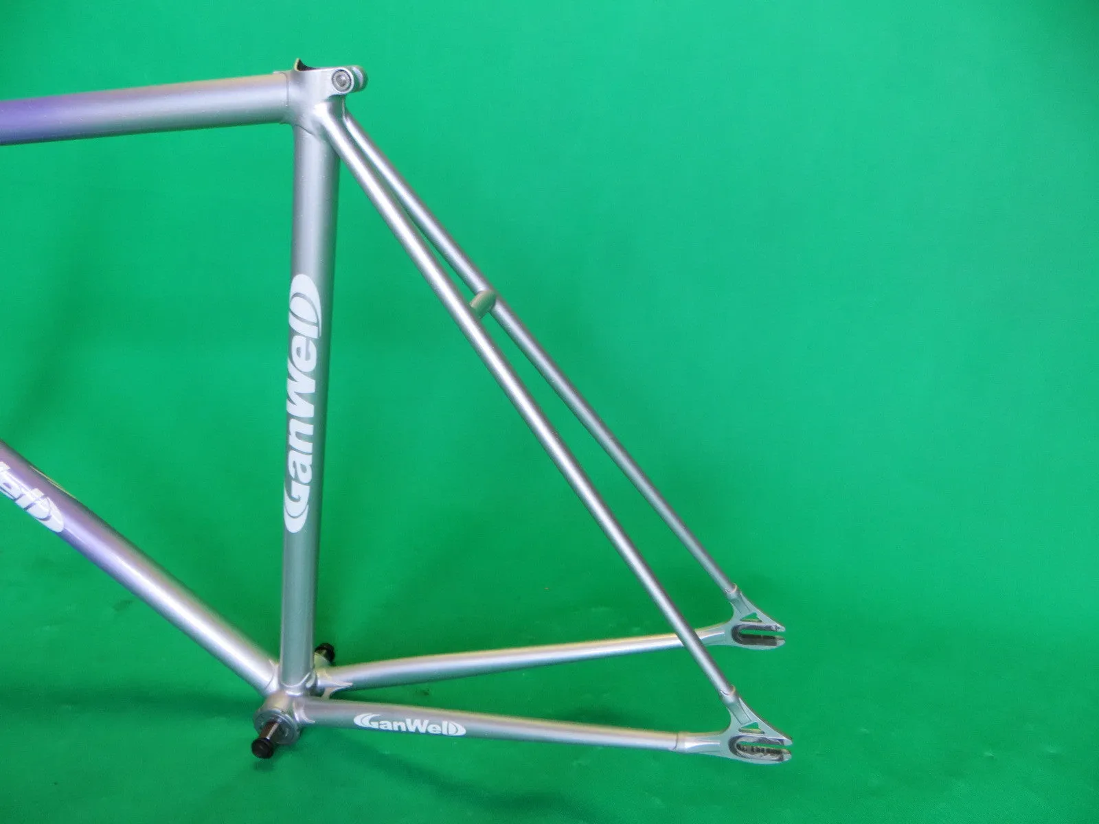 GANWELL PRO // silver light purple fade with rainbow flake // 53.5cm