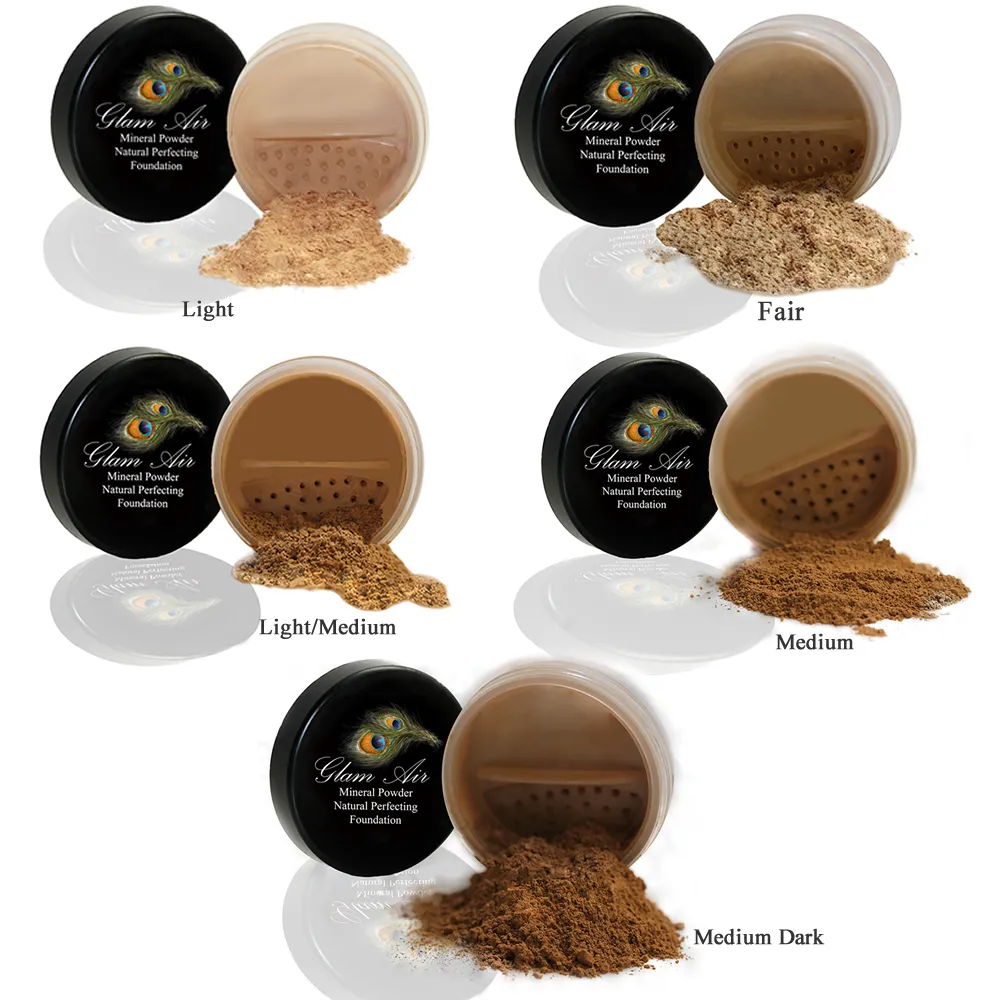Glam Air Mineral Foundation, Natural Perfection Powder Foundation Compare with Bare Minerals and MAC Mineralize (BRONZER)