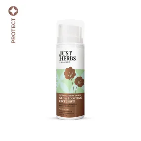 Glow Boosting Face serum with Gotukola & Indian Ginseng - Just Herbs