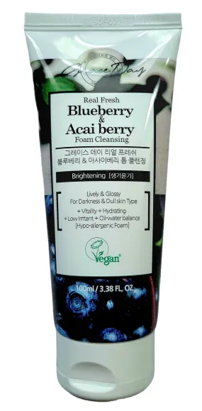Grace Day Real Fresh Blueberry and Acai Brightening Cleansing Foam