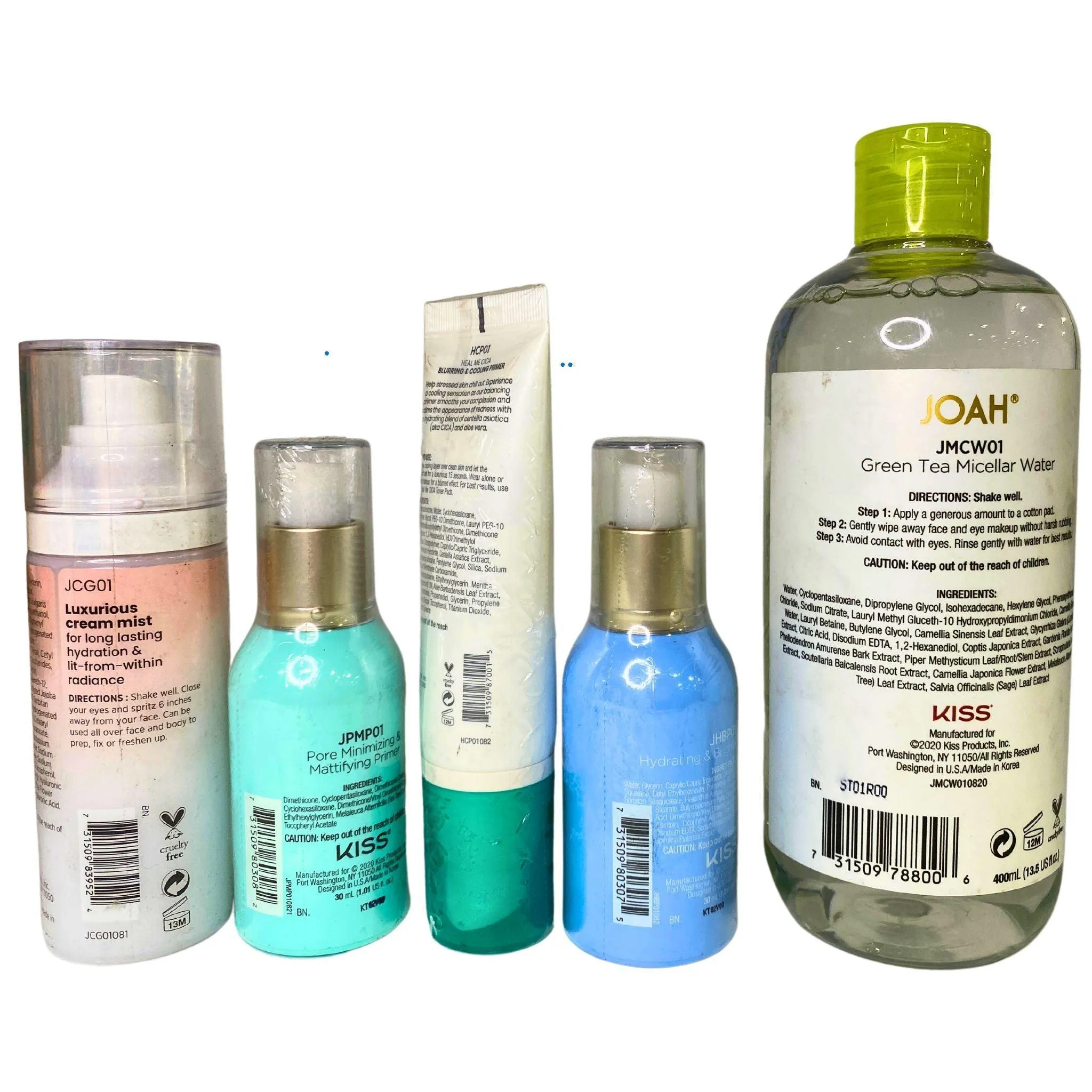 Joah Mix includes Primers , Skin Mist & Micellar Water (32 Pcs Lot)