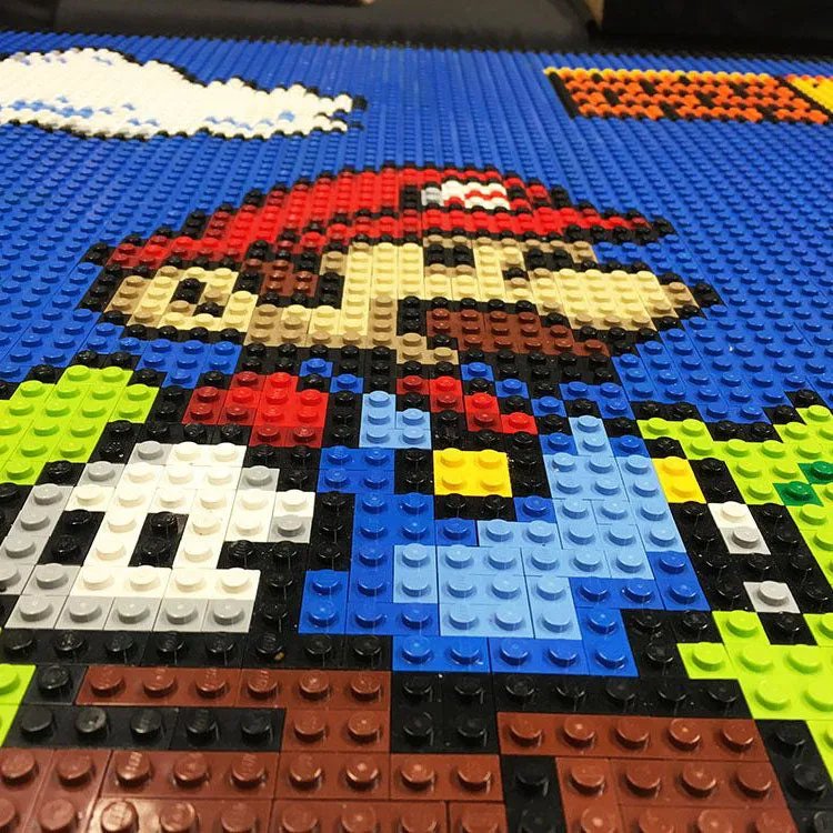 Mosaic Brick Art - Starter Kit - 13 colours   2 32x32 Base Plates