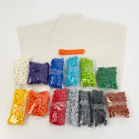 Mosaic Brick Art - Starter Kit - 13 colours   2 32x32 Base Plates
