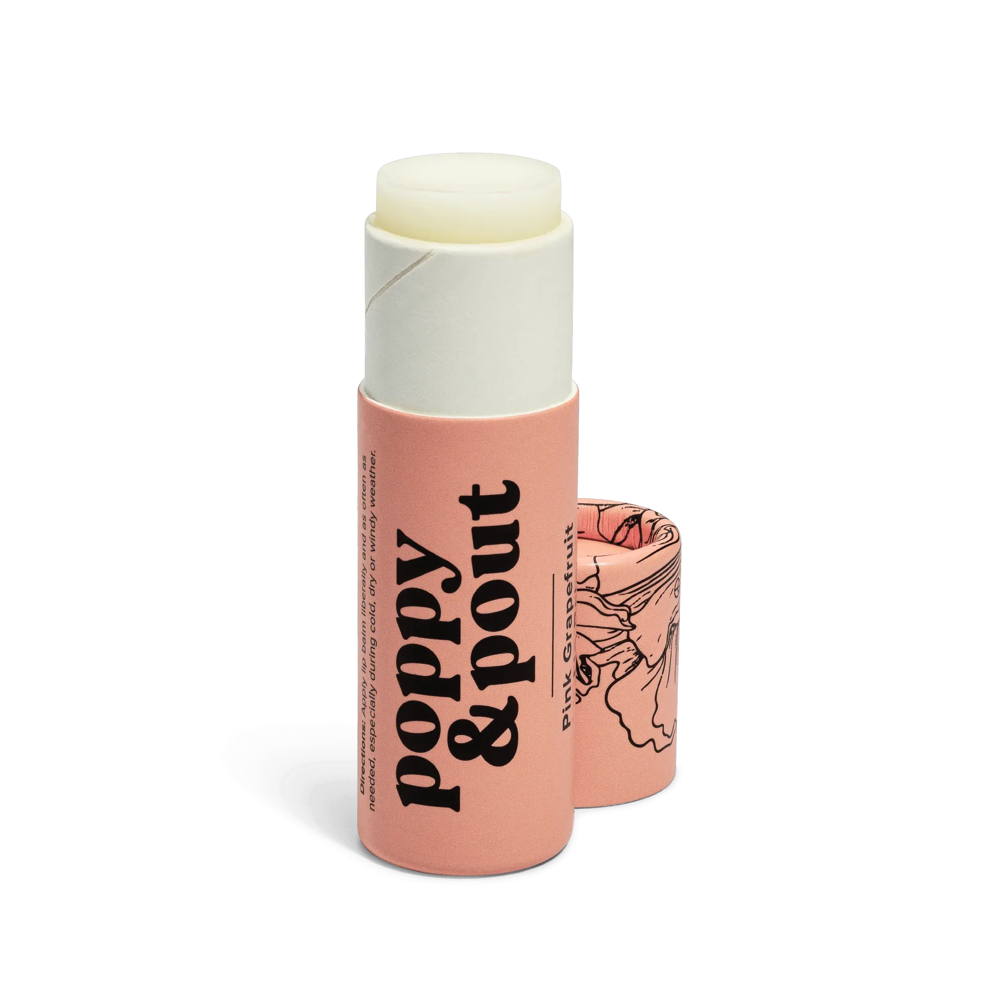 Poppy & Pout Lip Balm: Pink Grapefruit