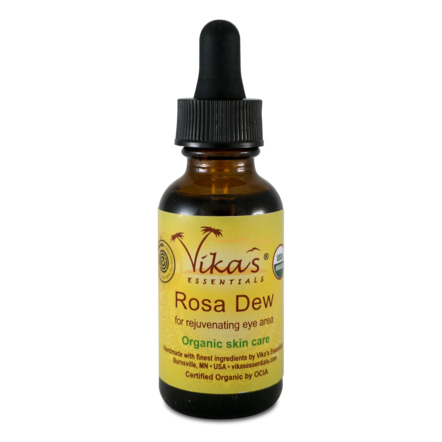 Rosa Dew Eye Serum - USDA Certified Organic and EWG Verified™