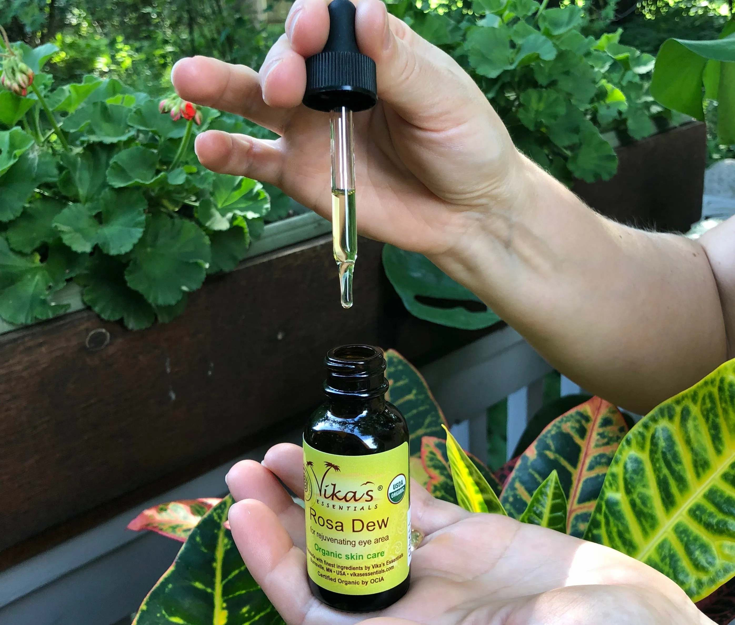 Rosa Dew Eye Serum - USDA Certified Organic and EWG Verified™