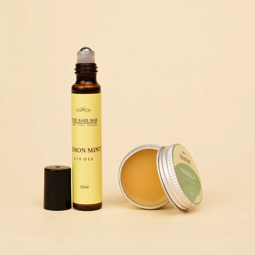 Vanilla & Lemon Mint Lip Care Combo