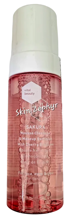 Vital Beauty Sakura Mousse Cleanser & Makeup Remover with Cherry Blossom