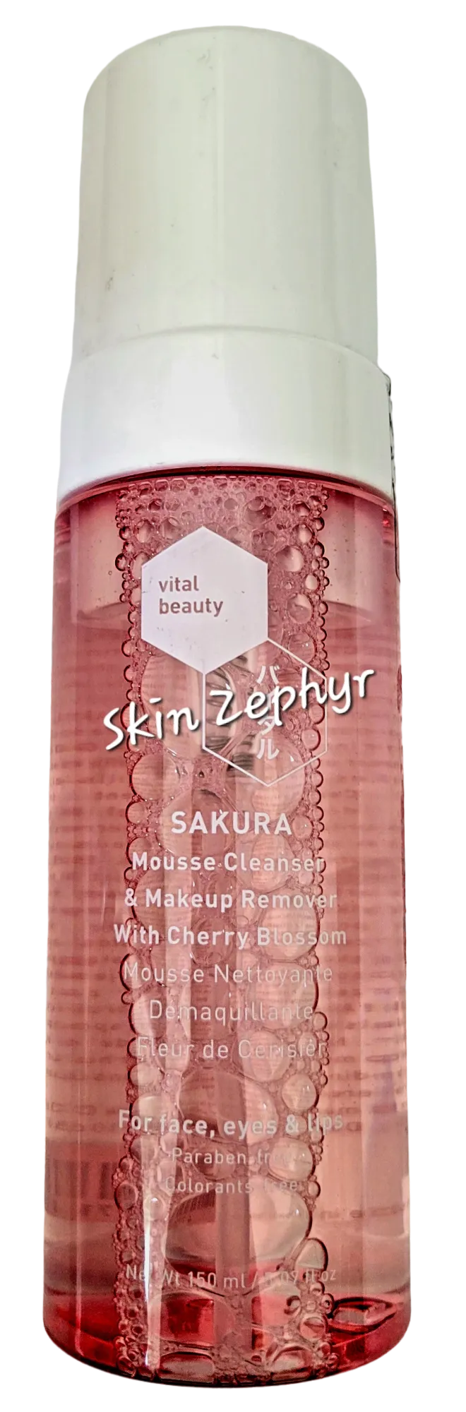 Vital Beauty Sakura Mousse Cleanser & Makeup Remover with Cherry Blossom