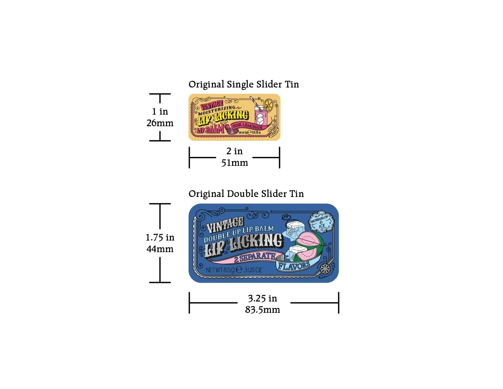 Watermelon & Ice Double Up Lip Licking Flavored Lip Balm